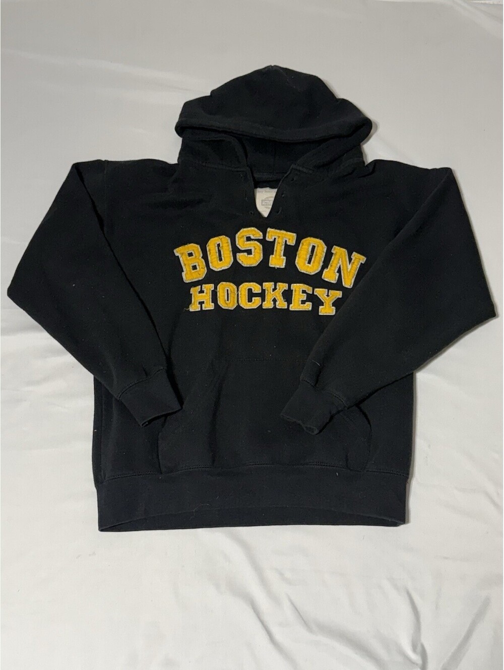 Boston Hockey Sweater Baystate Apparel  Women's Size Medium Black Bruins Gold